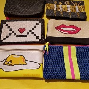 Set of 6 Ipsy wallets!! NEW!!!